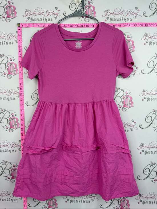George Other - George Girls Pink Tiered Short Sleeve Dress